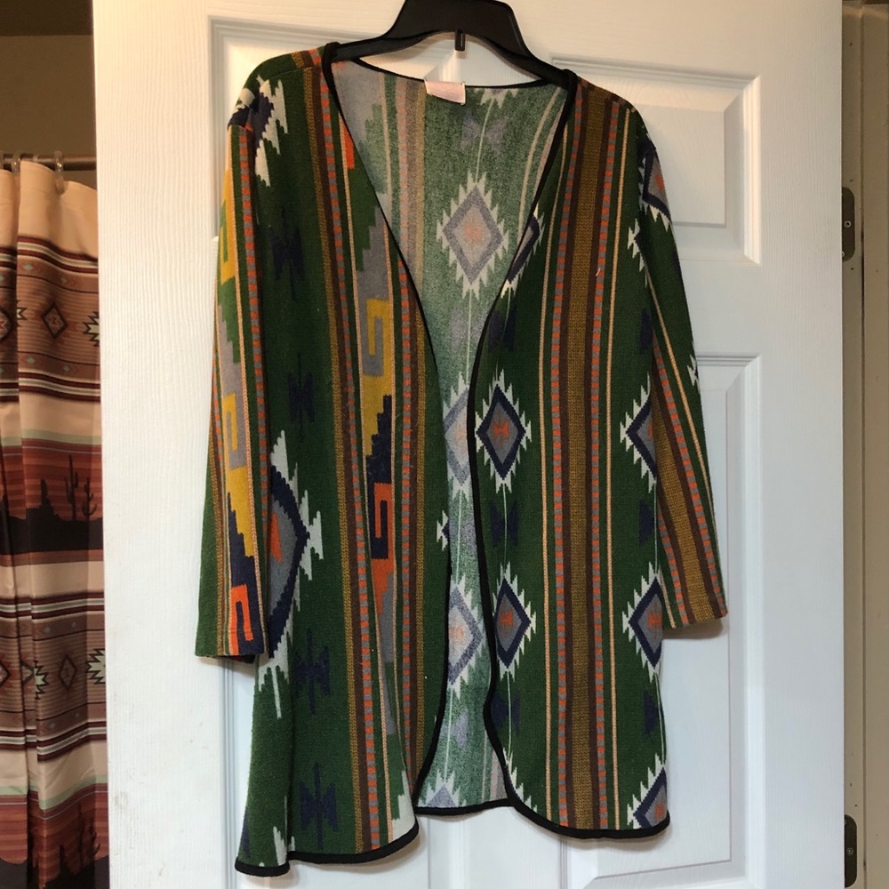Audrey 3+1 AZTEC PRINT CARDIGAN